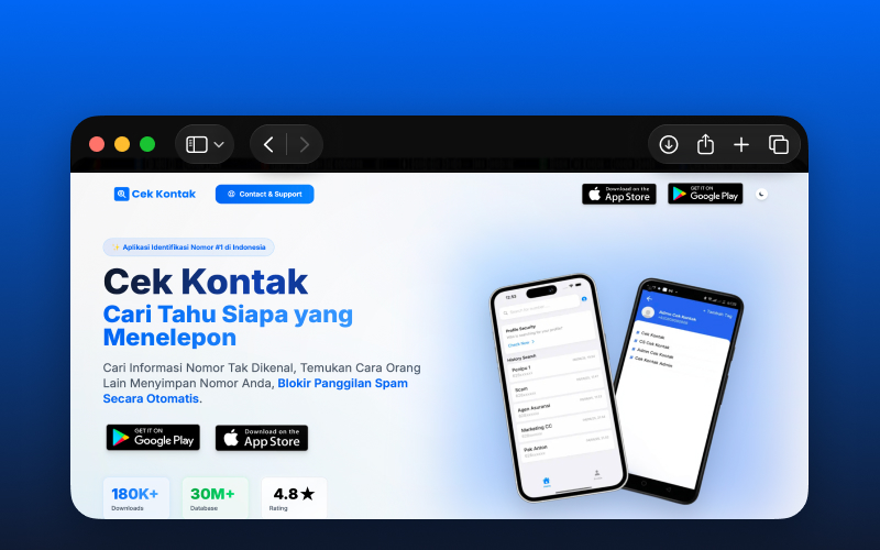 Cek Kontak - Siapa yang save nomor kamu